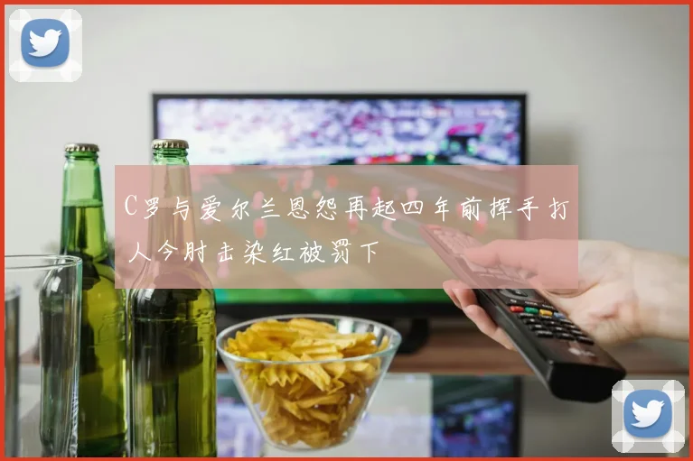 C罗与爱尔兰恩怨再起四年前挥手打人今肘击染红被罚下
